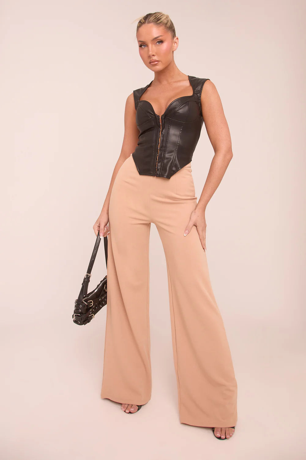 High Waist Flare Trousers -Tisha