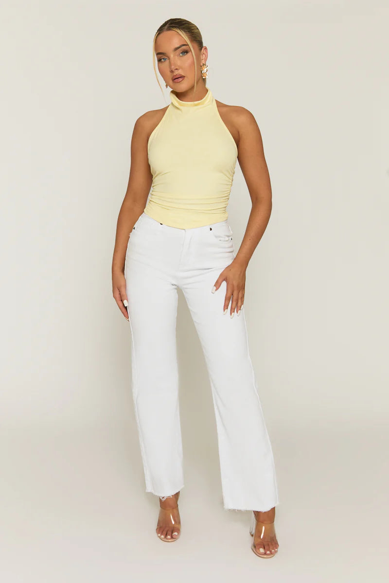 Butter Halter Cowl Neck Top - Nice